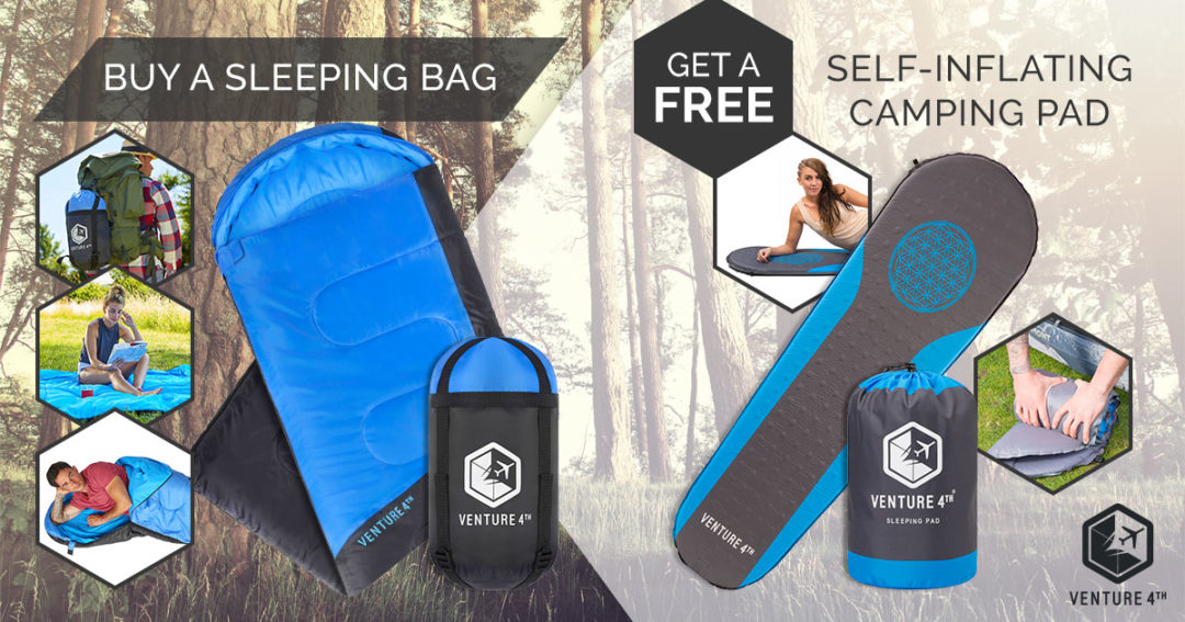 » Lightweight Sleeping Bag & Self Inflating Camping Pad Combo Deal